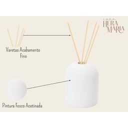 Difusor Aromatizador Ambiente Fragância Cimento com Varetas - 3