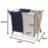 Cesto de Roupa Suja Flexível Impermeável Claras Escuras - 5