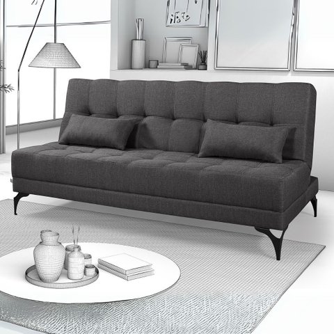 Sofá-Cama Nevada Reclinável Confortável p/ Quarto Escritório