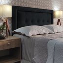 Ver imagem 1 de Cabeceira Queen 160 Cama Box Diamond Veneza 05 Preto Suede com Pés Rbl