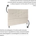 Ver imagem 6 de Cabeceira Estofada Cama Box Casal 140cm Camboriú Suede Bege