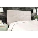 Ver imagem 2 de Cabeceira Estofada Cama Box Casal 140cm Camboriú Suede Bege
