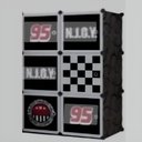 Ver imagem 2 de Guarda Roupa Armario Modular 6 Portas Black Estante Organizador Brinquedos Decorativo Luxo