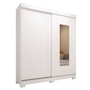 Ver imagem 2 de Guarda-Roupa Infantil 2 Portas de Correr com Espelho 100% MDF 160cm Fantelli Espresso Móveis Branco