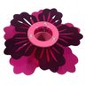 Luminária Infantil Plafon - Flor Roxa Rosa - Quarto Criança Menina - 1