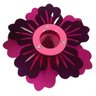 Luminária Infantil Plafon - Flor Roxa Rosa - Quarto Criança Menina - 3