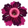 Luminária Infantil Plafon - Flor Roxa Rosa - Quarto Criança Menina - 2