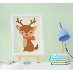 Quadrinho Infantil Bebê Animais Floresta Raposa Urso Guaxinim Cervo Kit 4 Peças - 3
