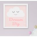 Ver imagem 4 de Kit Quadro Infantil Bebê Menina Ovelhinha Nuvem Estrela Elefantinho 4 Peças