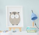 Ver imagem 5 de Quadro Decorativo Infantil Escandinavo Leão Tigre Urso Kit 5 Peças
