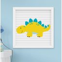 Ver imagem 3 de Quadro Infantil Bebê Menino Dinossauro Kit 3 Peças