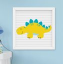 Ver imagem 3 de Quadro Infantil Bebê Menino Dinossauro Kit 3 Peças
