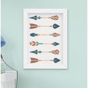 Ver imagem 4 de Kit Quadro Infantil Bebê Raposa Flechas Cabana 3 Peças