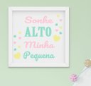 Ver imagem 2 de Kit Quadro Infantil Quarto Bebê Menina Elefante Sonhe Alto 4 Peças
