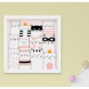Ver imagem 3 de Quadro Decorativo Infantil Quarto Bebê Menina Gatinhos Kit 3 Peças