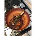 Ver imagem 1 de Frigideira 24cm Revestimento Titânio Cerâmica / Não Gruda sem Óleo - Maxchef