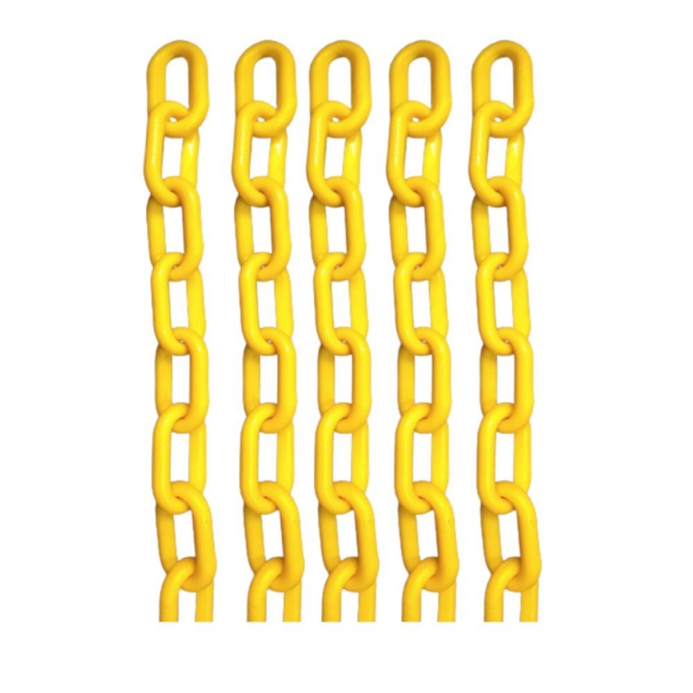 Corrente Plástica 50 Metros Amarelo para Sinalização Isolamento E/ou Calhas - 3