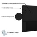 Ver imagem 4 de Cabeceira King 1,95m Aquilla Corano Preto - Pallazio