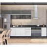 Cozinha Modulada 07 Peças 100% MDF Kali Premium Branco Chumbo Cetim Nicioli - 1