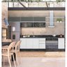 Cozinha Modulada 07 Peças 100% MDF Kali Premium Branco Chumbo Cetim Nicioli - 3