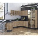 Ver imagem 1 de Cozinha Completa Modulada 11 Peças 100% MDF Kali Premium Carvalho Rustico Nicioli