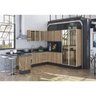 Cozinha Completa Modulada 11 Peças 100% MDF Kali Premium Carvalho Rustico Nicioli - 6