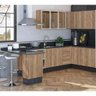 Cozinha Completa Modulada 09 Peças 100% MDF Kali Premium Carvalho Rustico Nicioli - 1