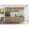 Cozinha Modulada 06 Peças III 100% MDF Kali Premium Carvalho Rustico Nicioli - 8