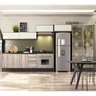Cozinha Modulada 10 Peças 100% MDF Kali Premium Amendoa Arezzo Off White Nicioli - 2