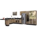 Ver imagem 1 de Cozinha Modulada 13 Peças 100% MDF Kali Premium Carvalho Rustico Nicioli