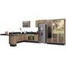 Cozinha Modulada 13 Peças 100% MDF Kali Premium Carvalho Rustico Nicioli - 1