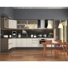 Cozinha Modulada 13 Peças 100% MDF Kali Premium Amendoa Arezzo Rust Nicioli - 1