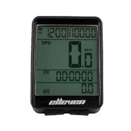 Ciclocomputador 11 Funções Visor Grande Elleven Preto - 1