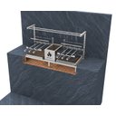 Ver imagem 5 de Parrilla Dupla de Alvenaria 118x45 com Grelha Argentina e 6 Espetos e Tendal