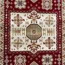 Ver imagem 6 de Tapete Persa Abadeh Vermelho com Bordas em Bege - 133x190cm
