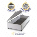Ver imagem 5 de Conjunto Box Baú Branco Argel Cinza Espuma D33 Solteiro 96x203x74 - King House
