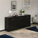 Ver imagem 1 de Conjunto para Escritório 3 Armários com 2 Portas Me4103 Preto