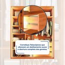 Ver imagem 5 de Guarda Roupa 4 Portas Reflecta com LED 3 Gavetas 100% MDF Freijó New Reflex Yescasa Marrom