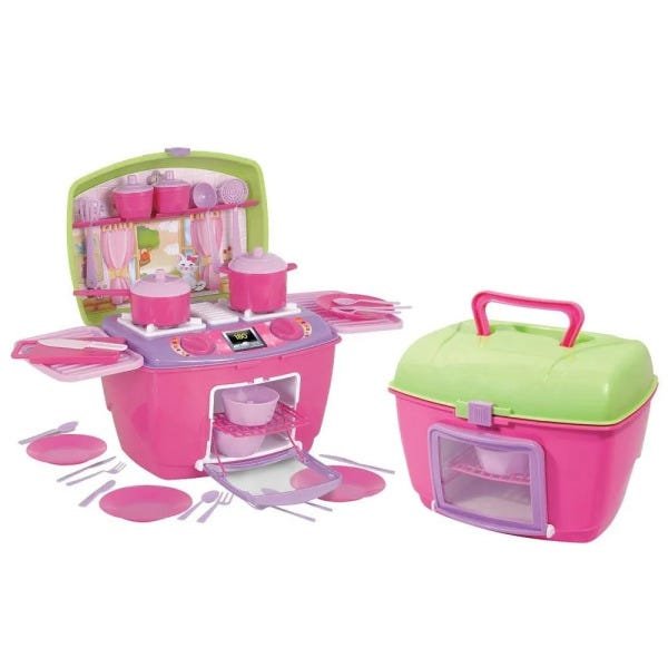 Kit Cozinha Infantil - Sweet Fantasy - Jogo de Panelinhas e