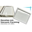 Ver imagem 3 de Mesa Auxiliar para Clinicas - Mesa Branca C/ Puxador Prata