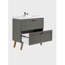 Ver imagem 6 de Gabinete para Banheiro com Cuba 80cm Retro Mdf Verde Milano - On Móveis