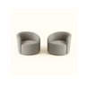 Kit 02 Poltronas Curva Orgânica Nature Gaia Suede - Montanaris Decor - 1