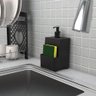 Dispenser de Pia para Detergente e Esponja - Stolf Preto - 2