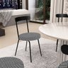 Kit 04 Cadeiras Decorativas Estofada Para Sala De Jantar Haia F01 Pied Poule - Lyam Decor - 2