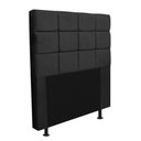 Ver imagem 3 de Cabeceira Estofada Espanha 100cm Solteiro para Cama Box Corino Preto - Gat Magazine