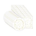 Ver imagem 2 de Kit Sousplat + Guardanapo Natal Dourado Gliter Nsw 12 Peças sem Base
