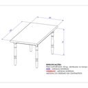 Ver imagem 3 de Mesa de Jantar Retangular 6 Lugares 160cm Multimóveis Cr50111