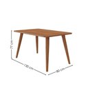 Ver imagem 3 de Mesa de Jantar 4 Lugares Tampo Mdf 130x80 Cm 21132 Cinamomo Molci