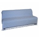 Ver imagem 1 de Manta Sofa Gigante Jacquard Medalhão Branco 1,80x2,80 Xale Sala