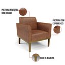 Ver imagem 7 de Kit 2 Poltronas Base de Madeira Fixa Castanho Marisa Corano D03 - D'Rossi Nozes